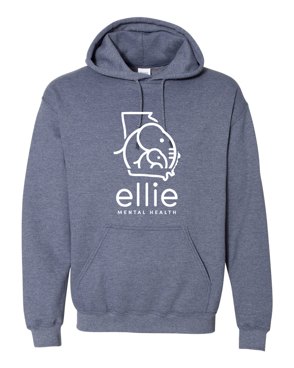 Georgia Logo Ellie Mental Health Hooded Sweatshirt (18500)
