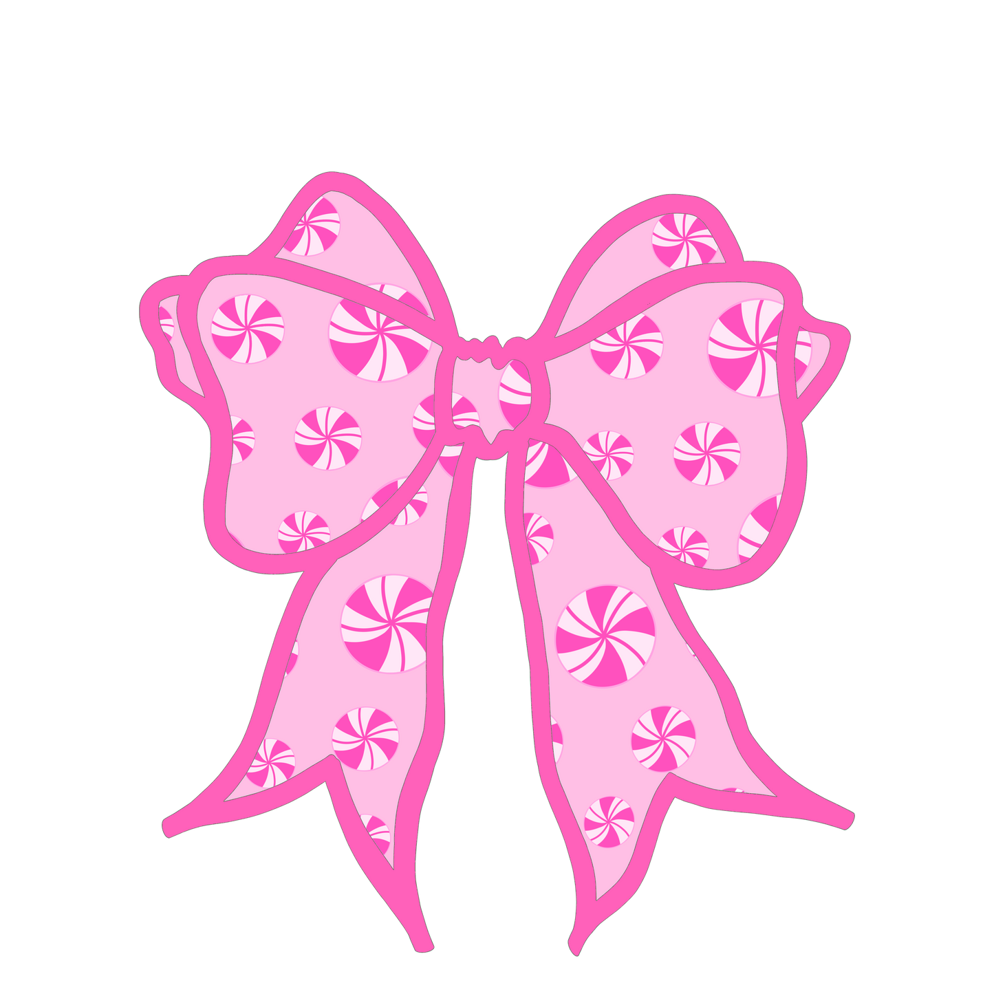 Pink Peppermint Bow