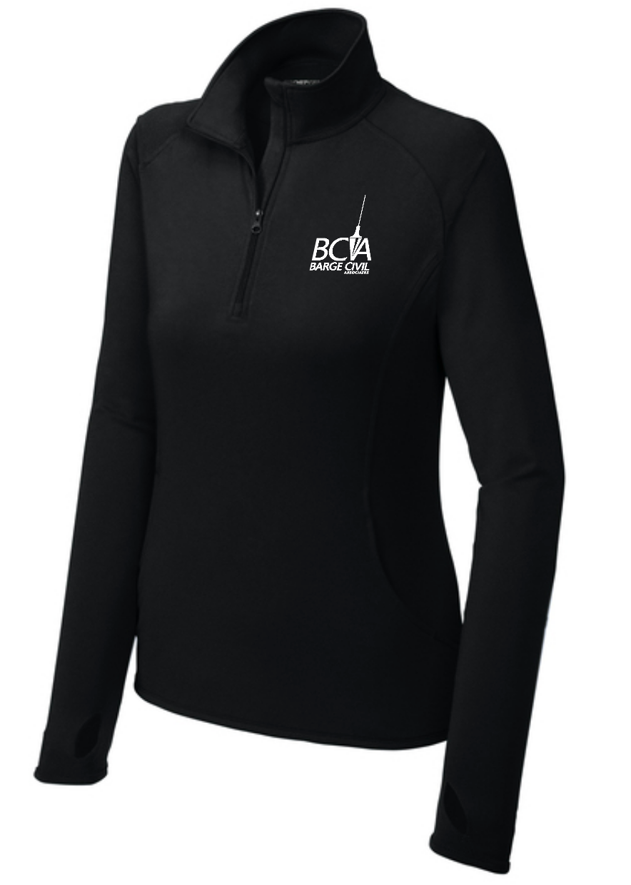 BCA Sport-Tek® Women's Sport-Wick® Stretch 1/4-Zip Pullover LST850