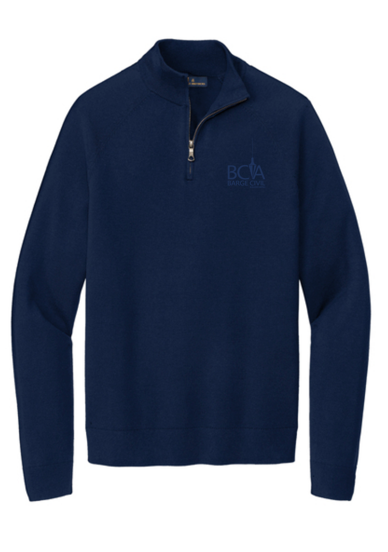 BCA Brooks Brothers® Cotton Stretch 1/4-Zip Sweater BB18402
