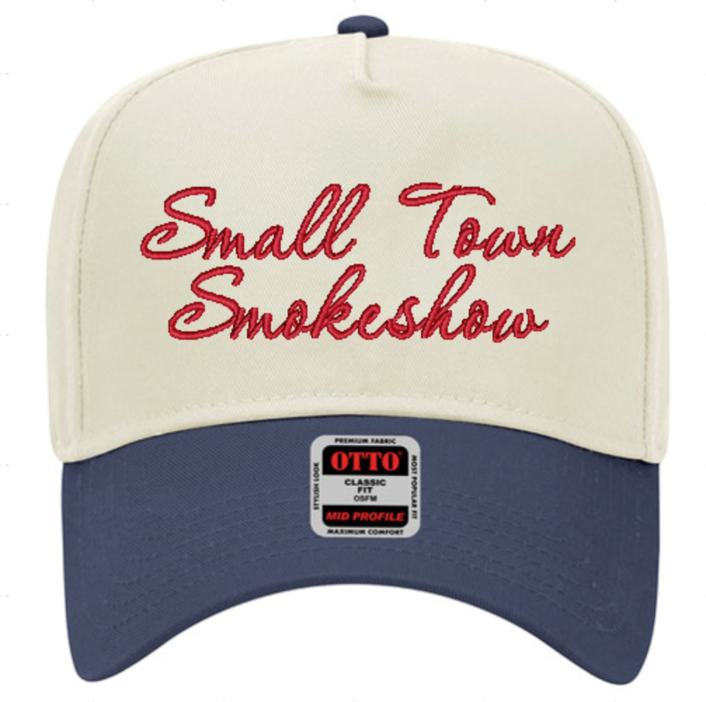 Small Town SmokeShow Cursive Embroidered Hat