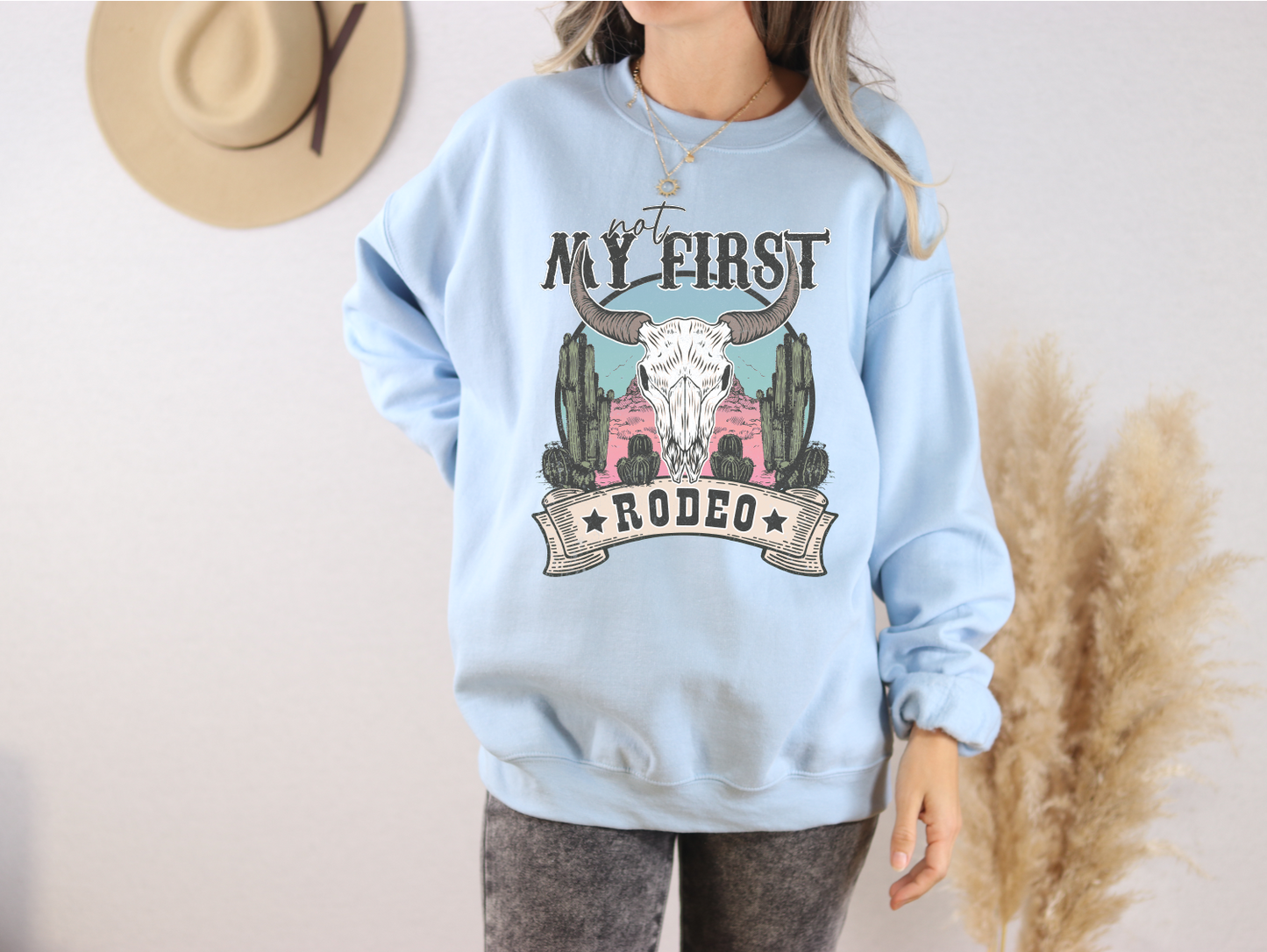 My First Rodeo Crewneck Sweatshirt