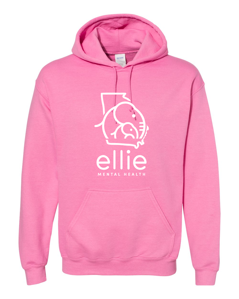 Georgia Logo Ellie Mental Health Hooded Sweatshirt (18500)