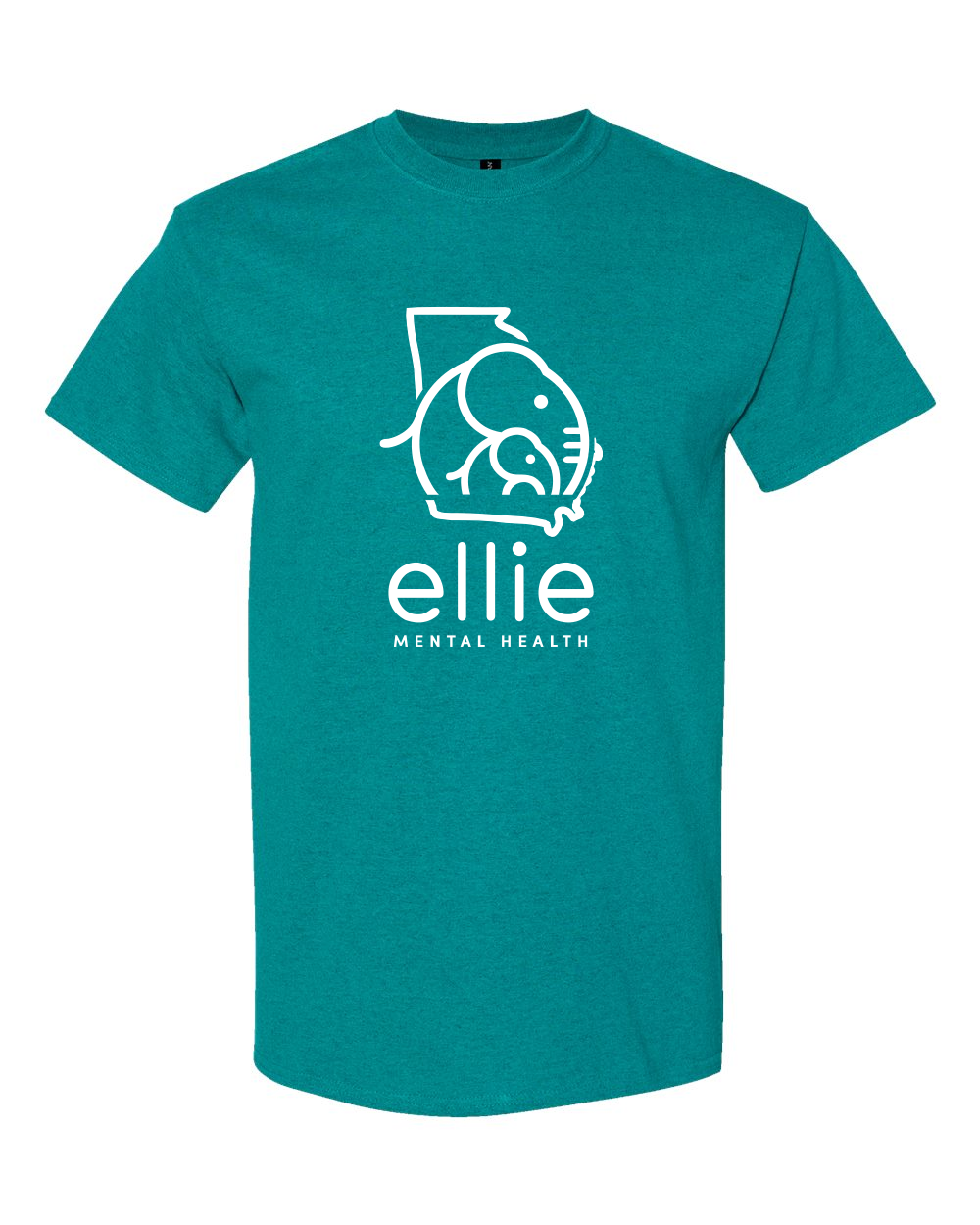 Georgia Logo Ellie Mental Health Short Sleeve Unisex T-Shirt (5000)