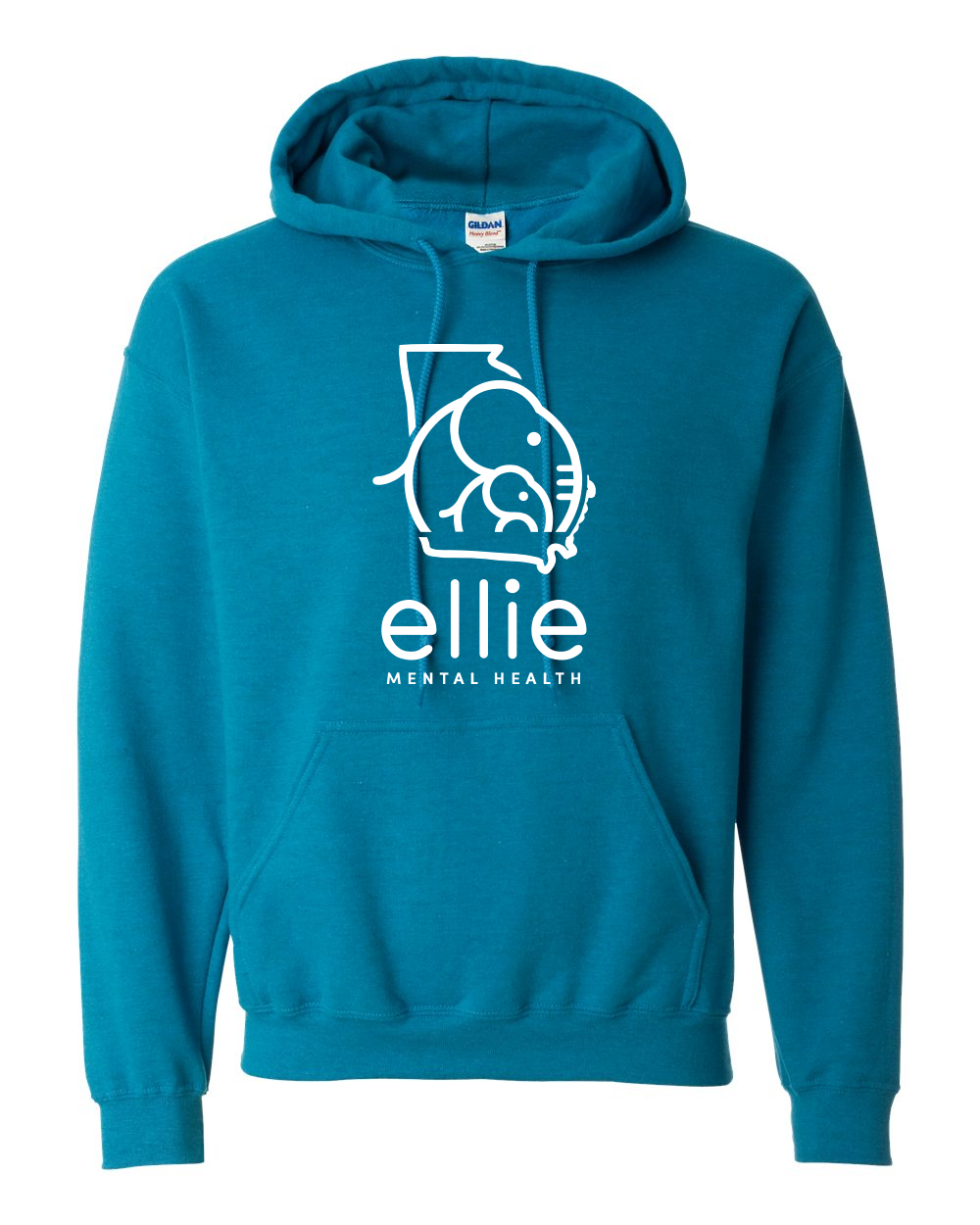 Georgia Logo Ellie Mental Health Hooded Sweatshirt (18500)