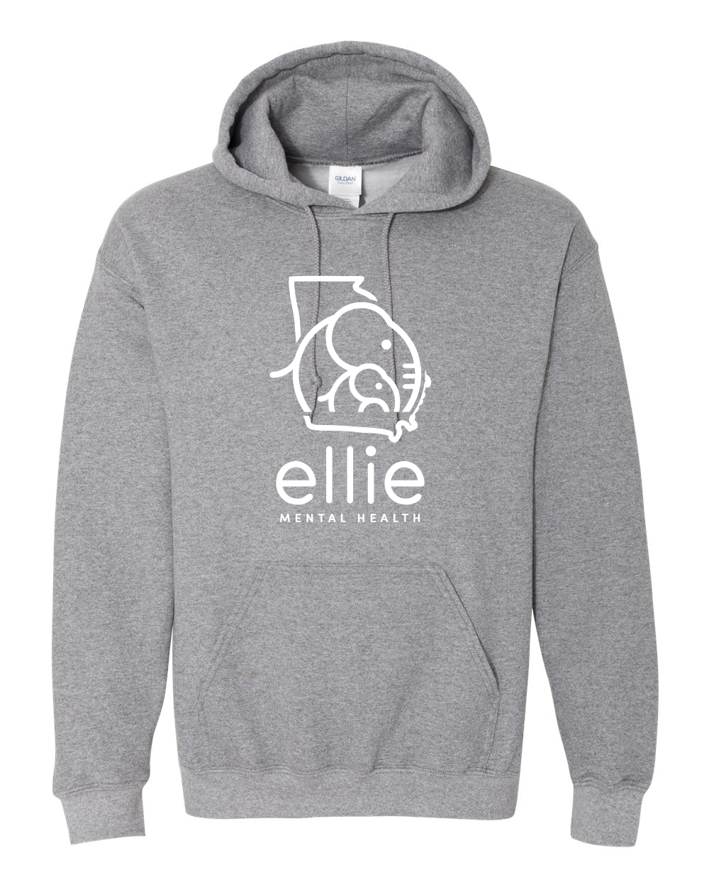 Georgia Logo Ellie Mental Health Hooded Sweatshirt (18500)