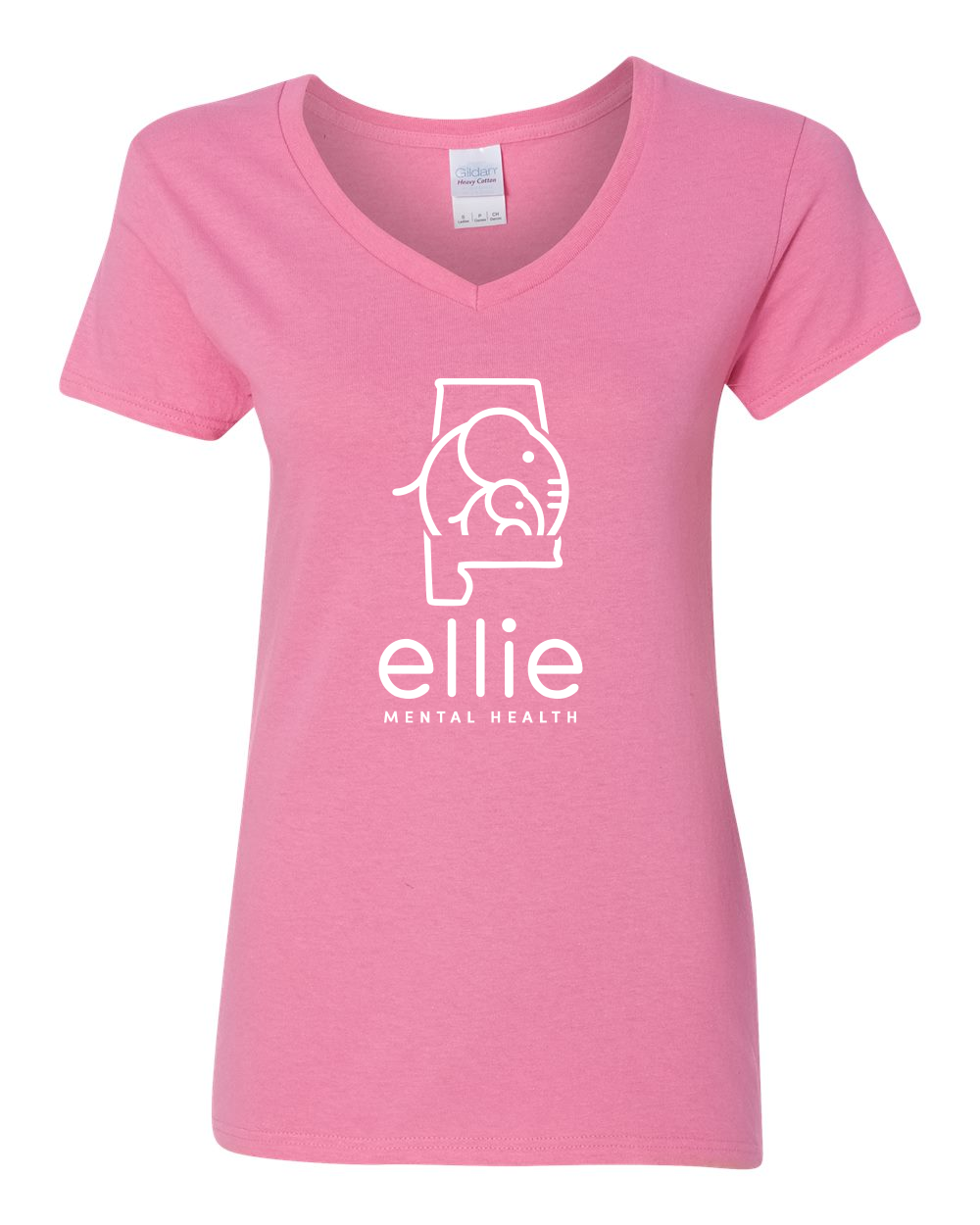 Alabama Logo Ellie Mental Health Short Sleeve V-Neck T-Shirt (5v00L)