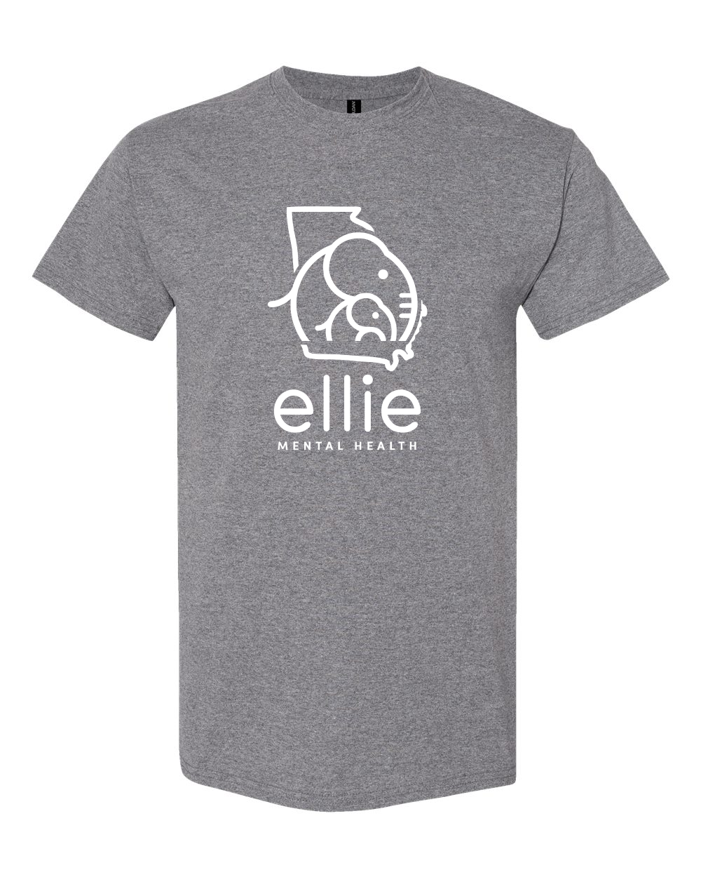 Georgia Logo Ellie Mental Health Short Sleeve Unisex T-Shirt (5000)