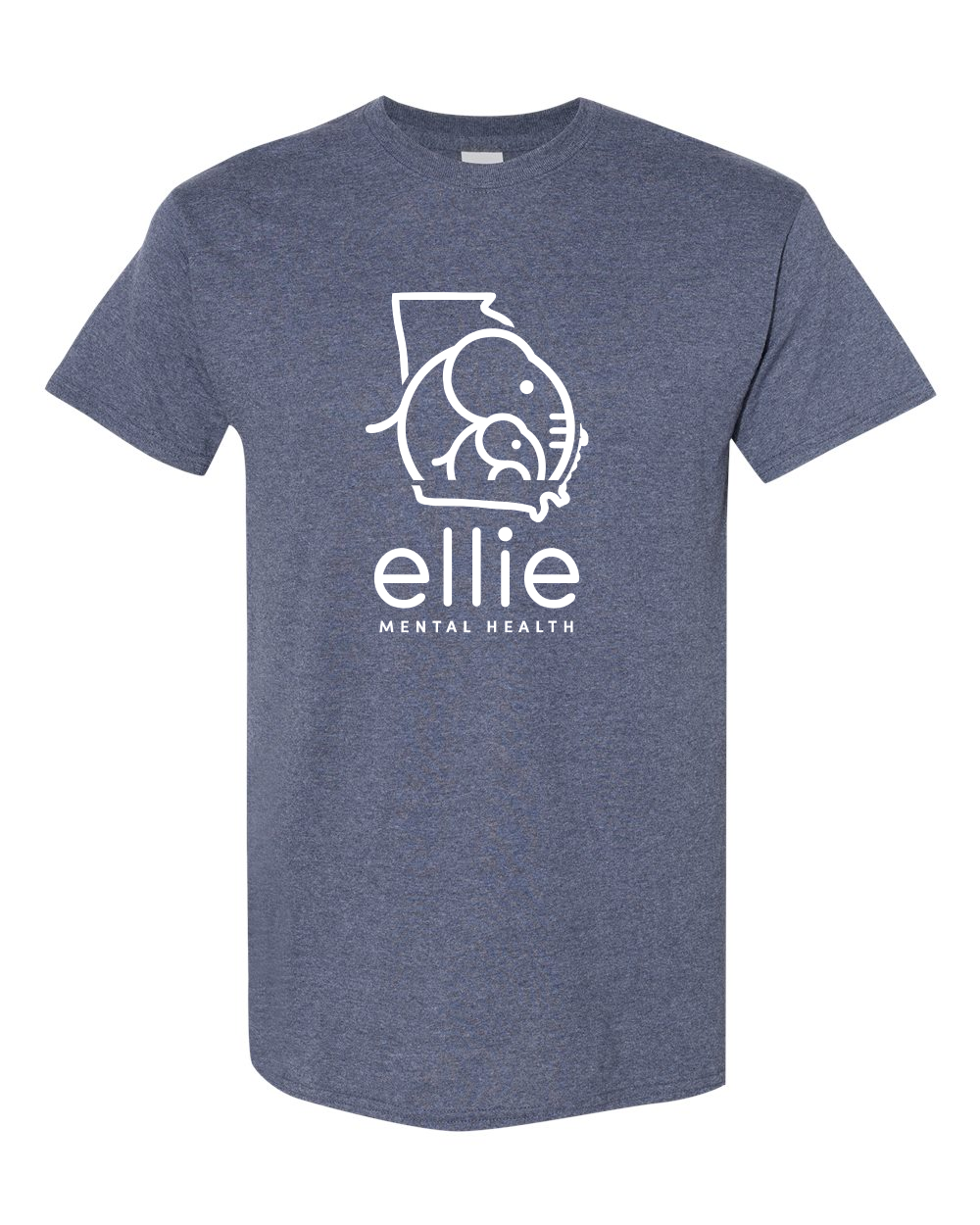 Georgia Logo Ellie Mental Health Short Sleeve Unisex T-Shirt (5000)