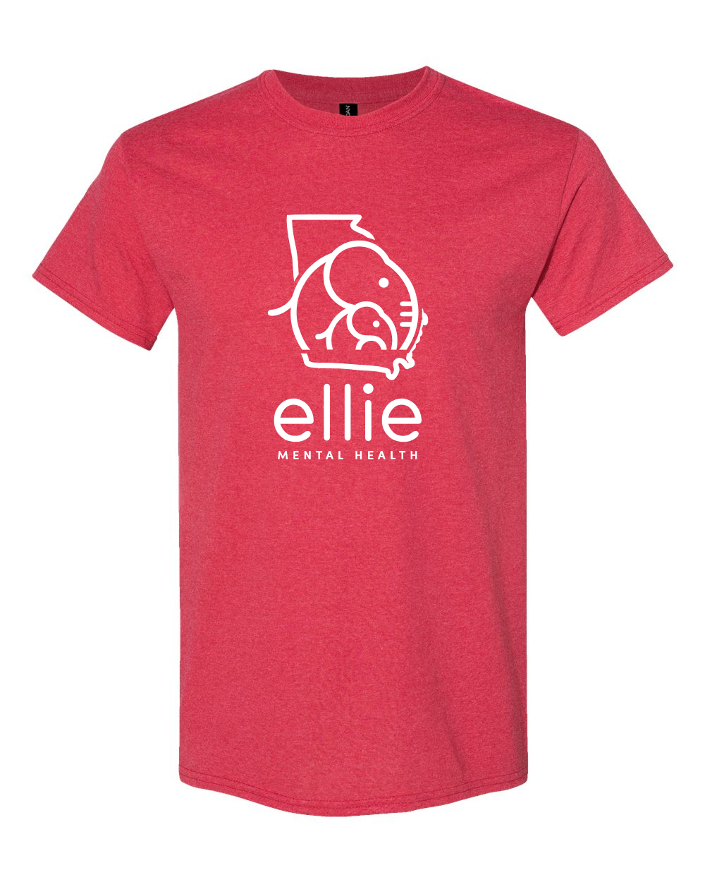 Georgia Logo Ellie Mental Health Short Sleeve Unisex T-Shirt (5000)