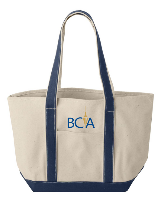 BCA Liberty Bags Windward Large Cotton Canvas Classic Resort Tote - 8871