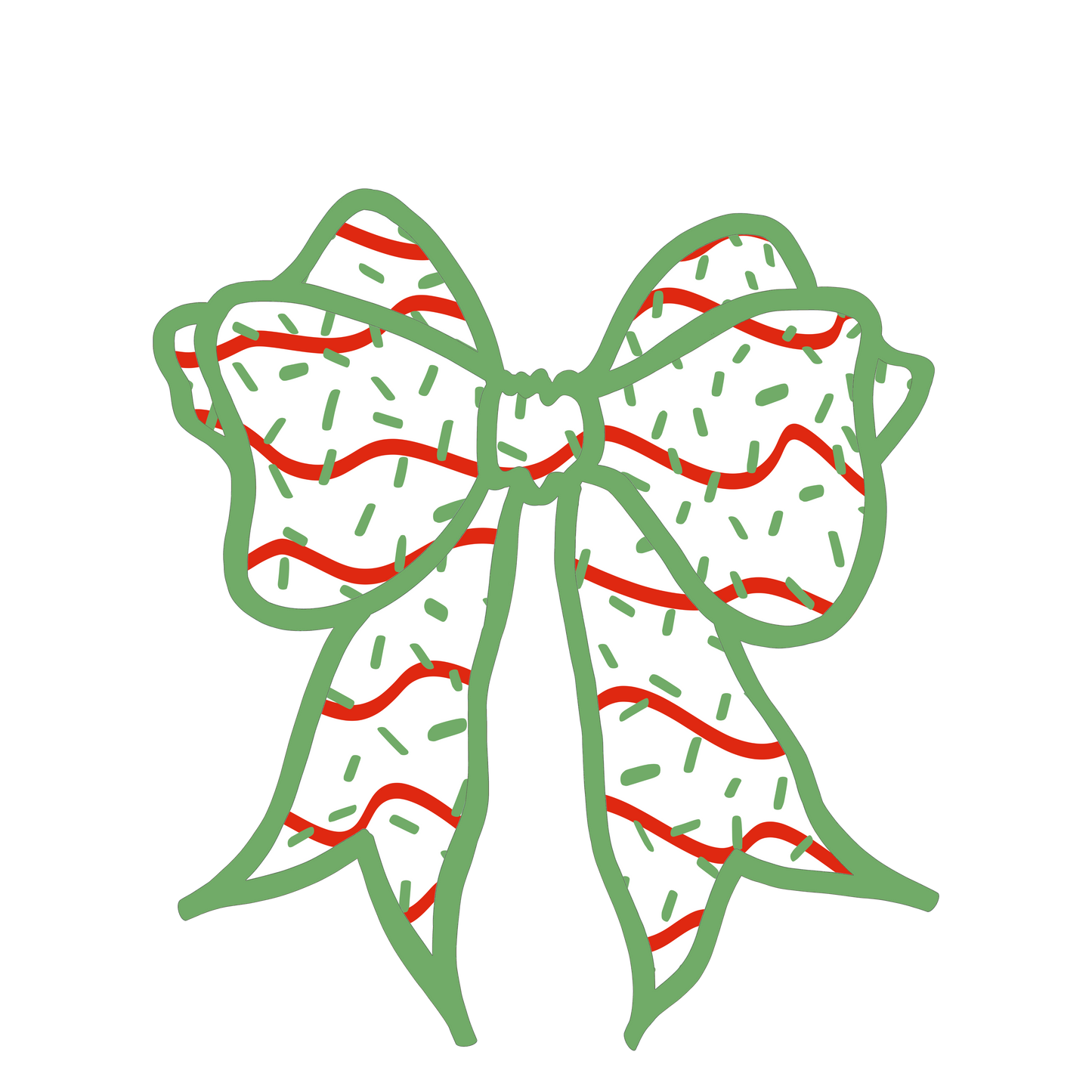 Christmas Cake Bow