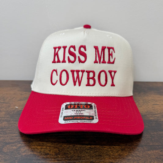 Kiss Me Embroidered Hat