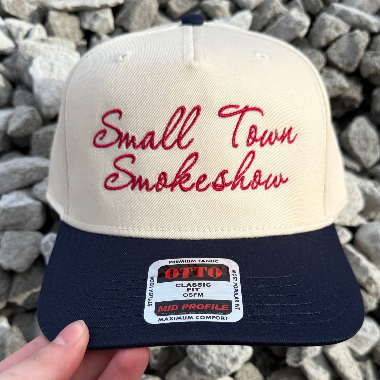 Small Town SmokeShow Cursive Embroidered Hat