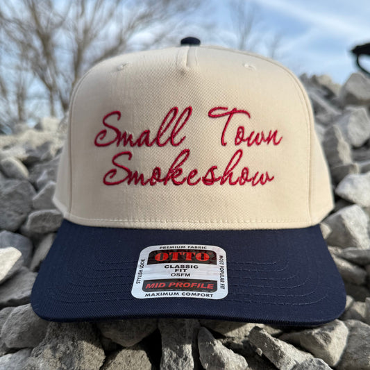 Small Town SmokeShow Cursive Embroidered Hat