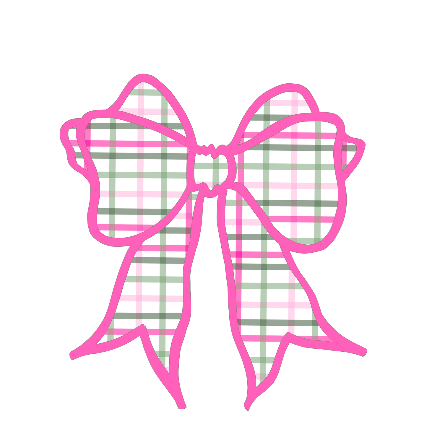 Pink Plaid Bow