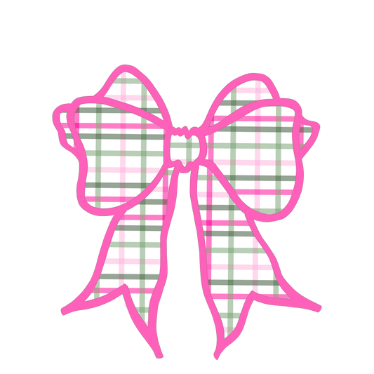 Pink Plaid Bow