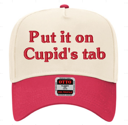 Cupid's Tab Embroidered Hat