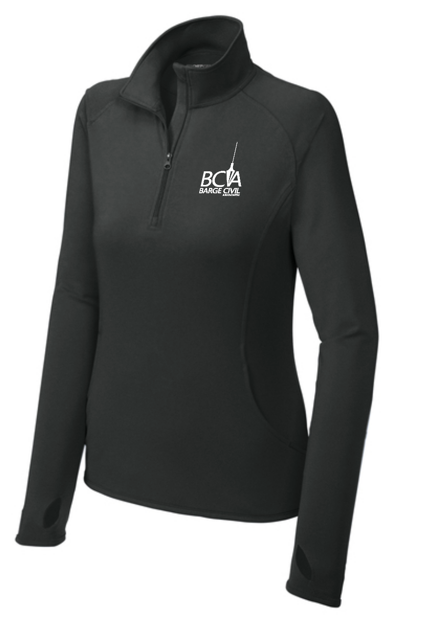 BCA Sport-Tek® Women's Sport-Wick® Stretch 1/4-Zip Pullover LST850