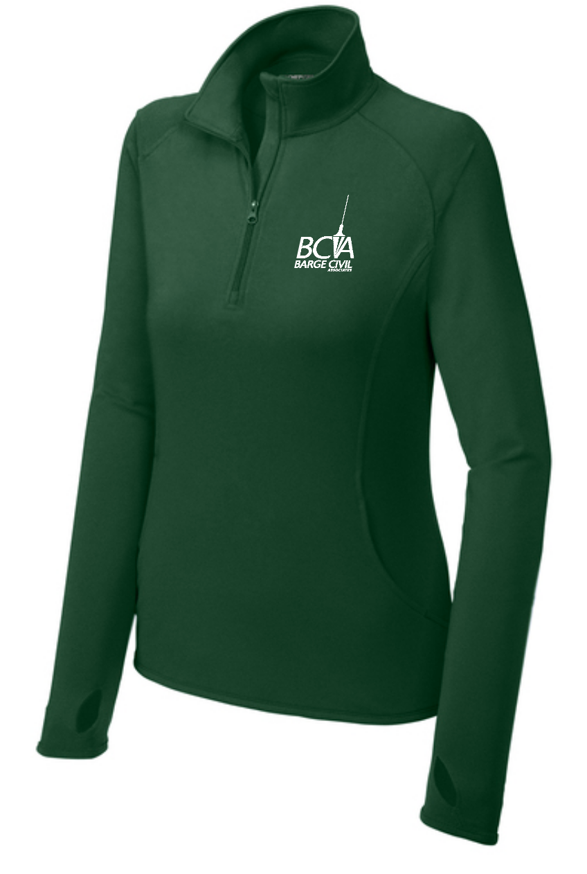 BCA Sport-Tek® Women's Sport-Wick® Stretch 1/4-Zip Pullover LST850