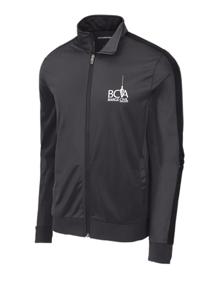 BCA Sport-Tek ® Tricot Sleeve Stripe Track Jacket JST94
