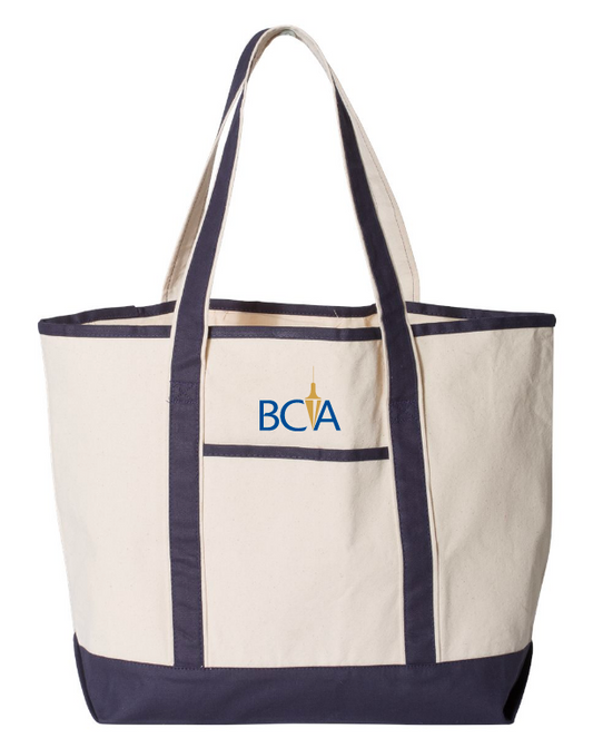 BCA Q-Tees 34.6L Large Canvas Deluxe Tote - Q1500