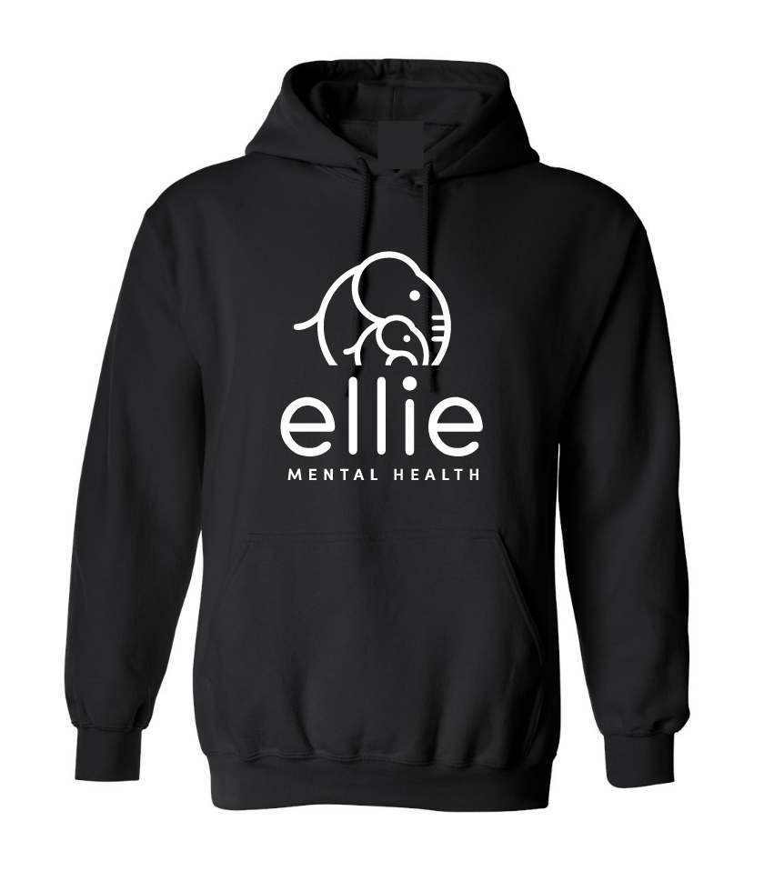Original Logo Ellie Mental Health Hooded Sweatshirt (18500)