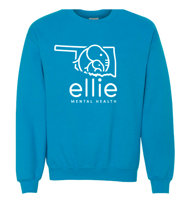 Oklahoma Logo Ellie Mental Health Crewneck Sweatshirt (18000)
