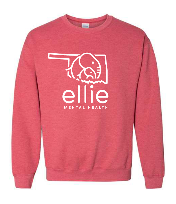 Oklahoma Logo Ellie Mental Health Crewneck Sweatshirt (18000)