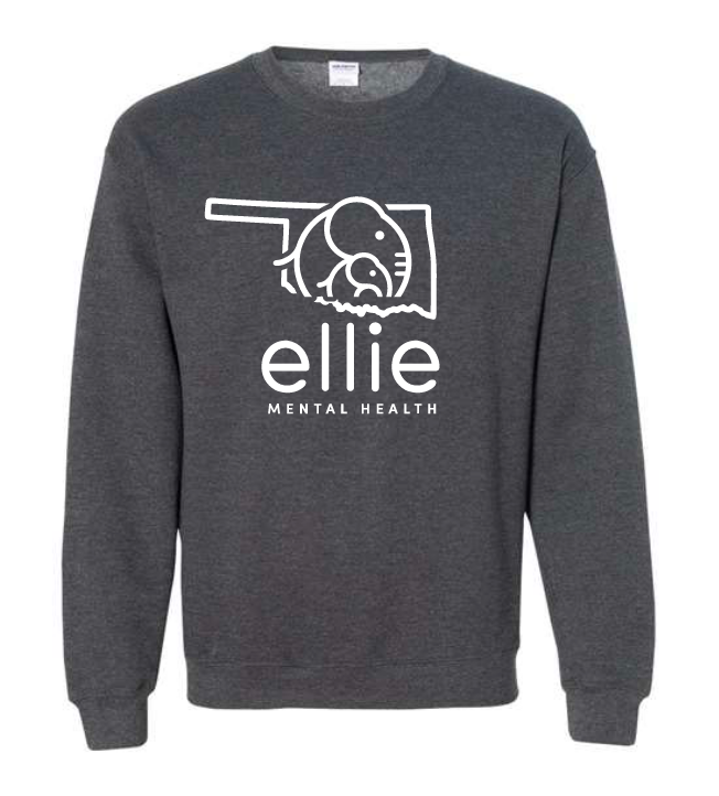 Oklahoma Logo Ellie Mental Health Crewneck Sweatshirt (18000)