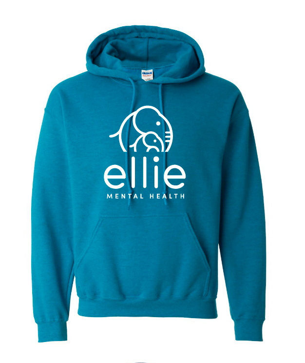 Original Logo Ellie Mental Health Hooded Sweatshirt (18500)
