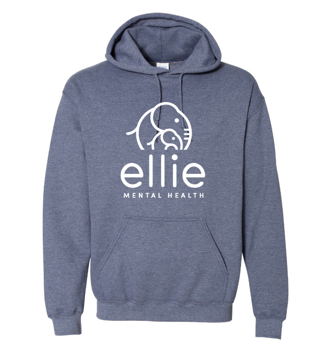 Original Logo Ellie Mental Health Hooded Sweatshirt (18500)