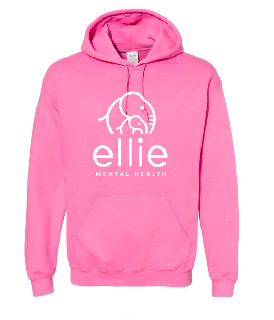 Original Logo Ellie Mental Health Hooded Sweatshirt (18500)