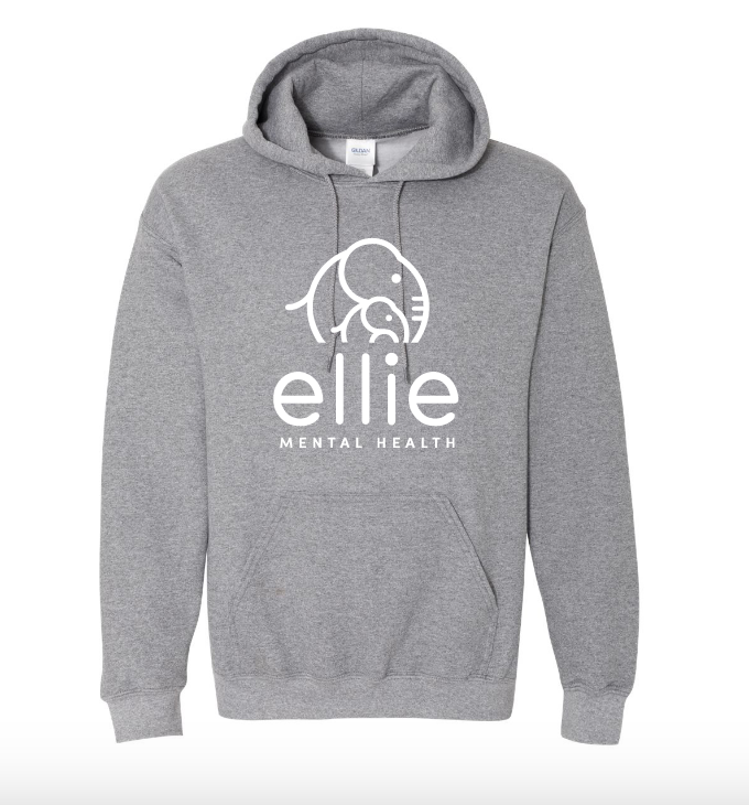 Original Logo Ellie Mental Health Hooded Sweatshirt (18500)