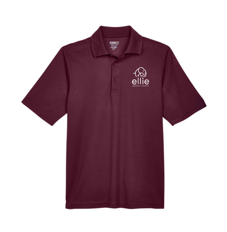 Original Logo Ellie Mental Health Short Sleeve Moisture Wicking Polo (88181)