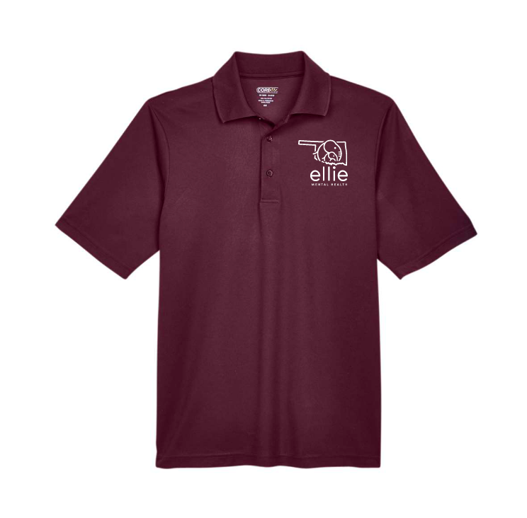 Oklahoma Logo Ellie Mental Health Short Sleeve Moisture Wicking Polo (88181)