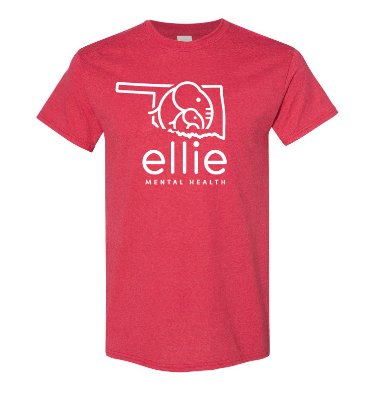 Oklahoma Logo Ellie Mental Health Short Sleeve Unisex T-Shirt (5000)