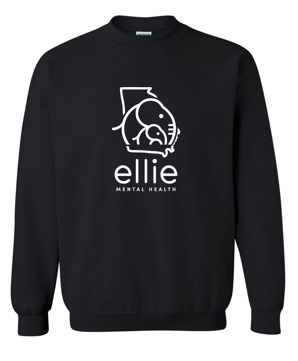 Georgia Logo Ellie Mental Health Crewneck Sweatshirt (18000)