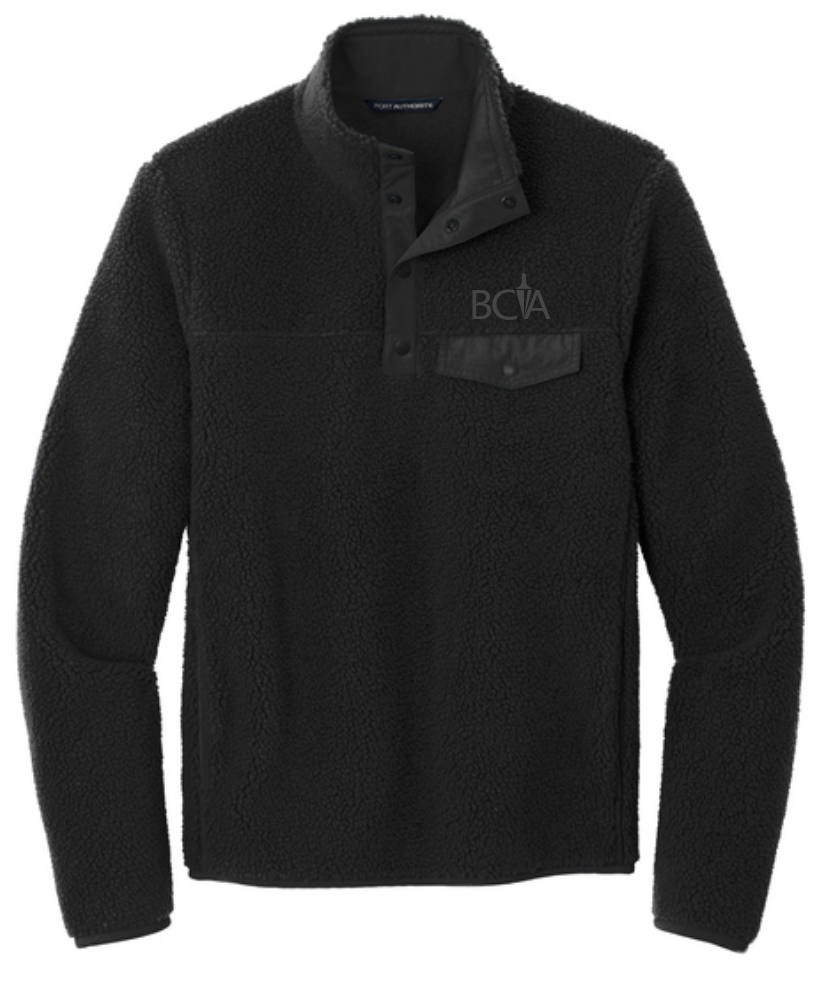 BCA Port Authority® Camp Fleece Snap Pullover F140