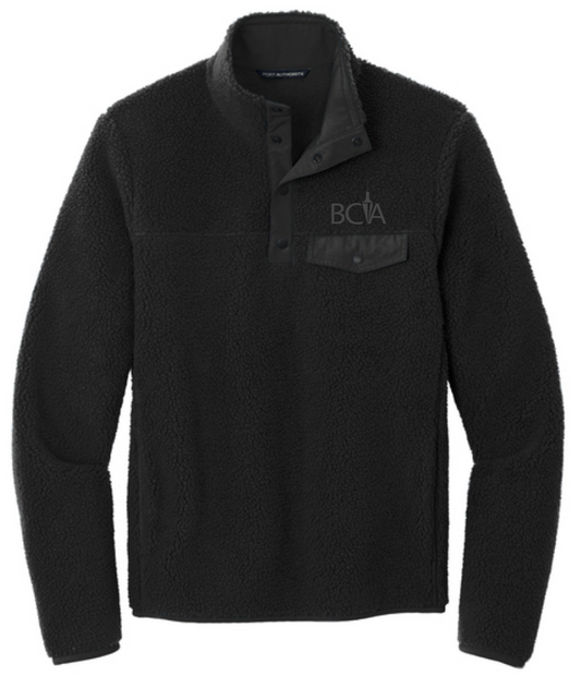 BCA Port Authority® Camp Fleece Snap Pullover F140