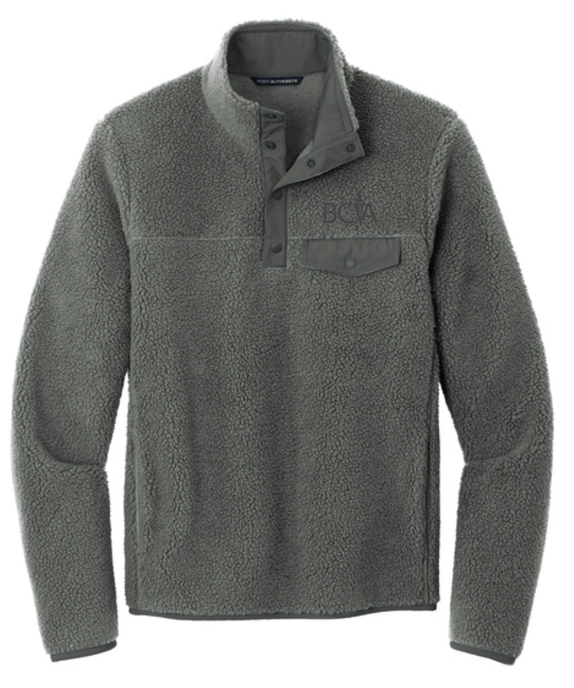 BCA Port Authority® Camp Fleece Snap Pullover F140