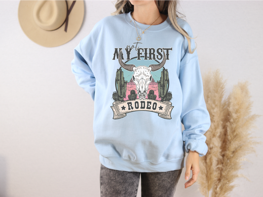 My First Rodeo Crewneck Sweatshirt