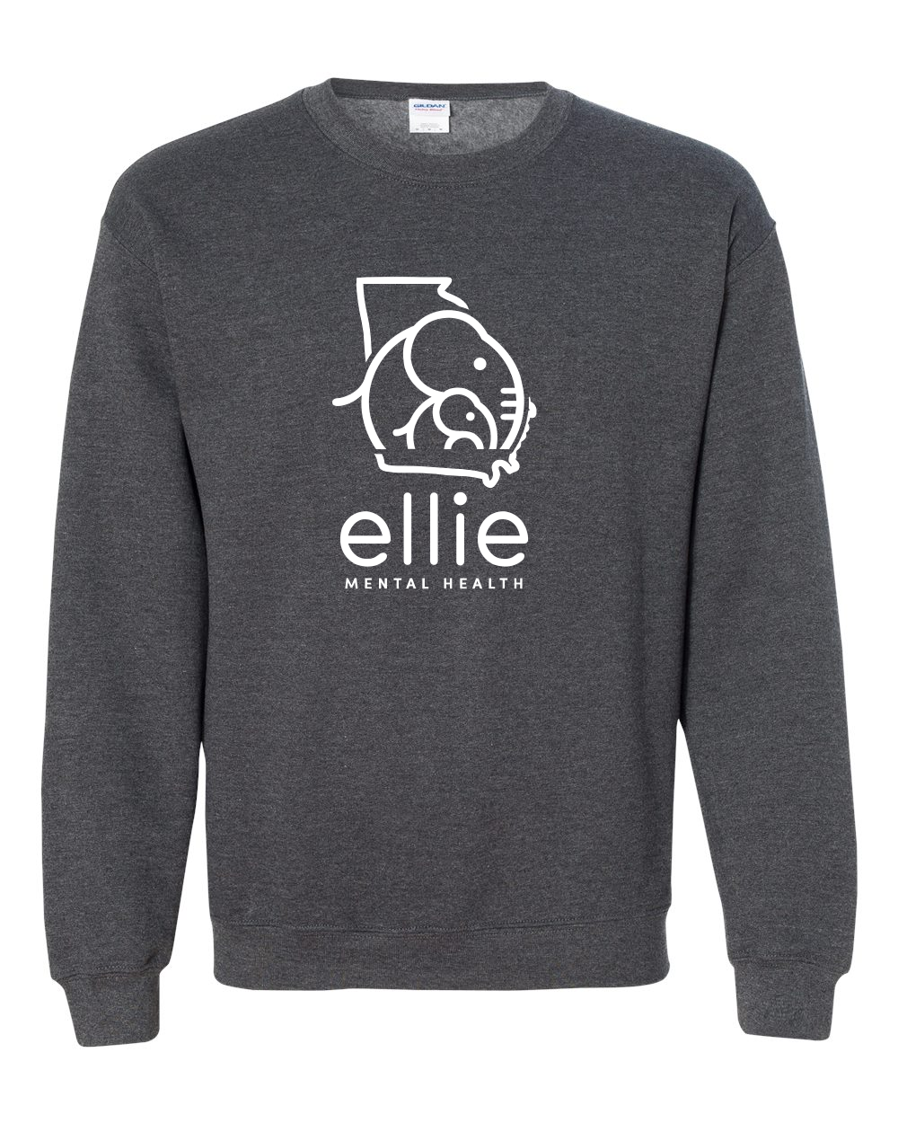 Georgia Logo Ellie Mental Health Crewneck Sweatshirt (18000)
