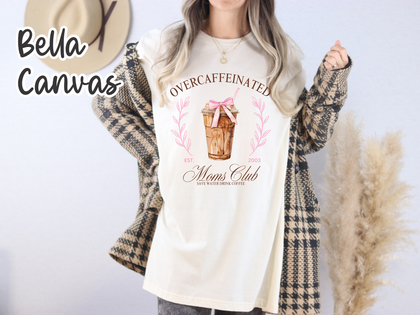 Overcaffeinated Mom's Club T-Shirt