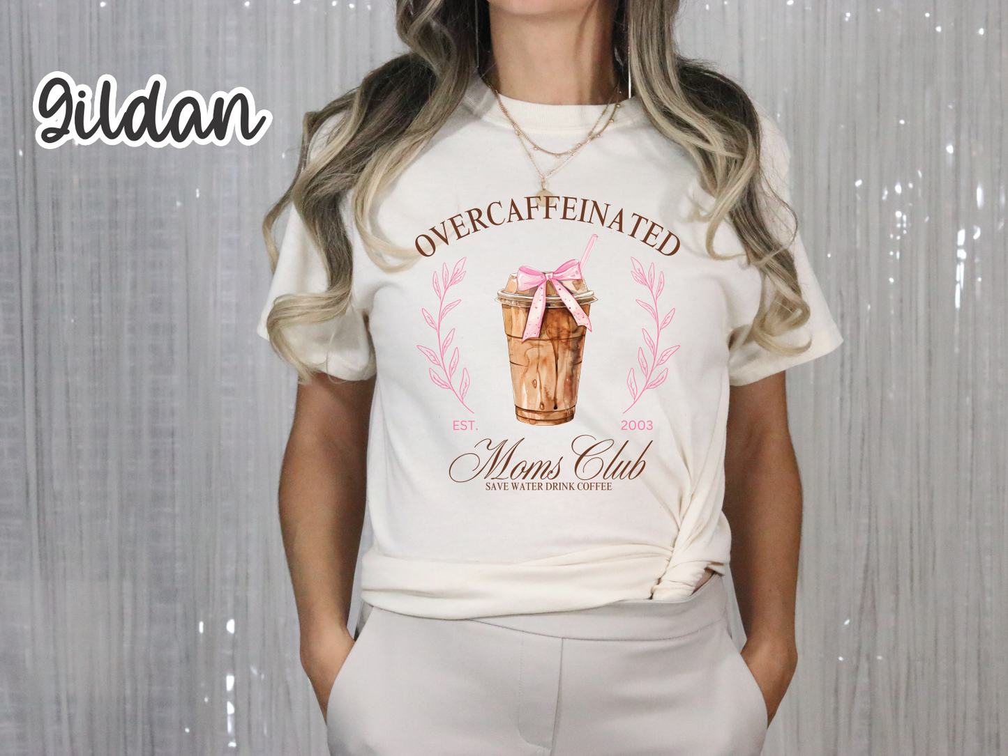 Overcaffeinated Mom's Club T-Shirt