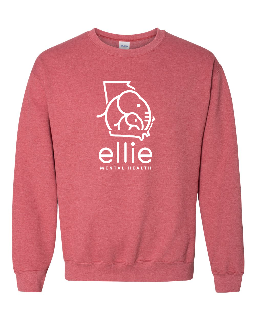 Georgia Logo Ellie Mental Health Crewneck Sweatshirt (18000)