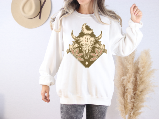 Skull Crewneck Sweatshirt
